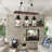 3-Light Iron Wood Grain Color Retro Chandelier European Chandelier