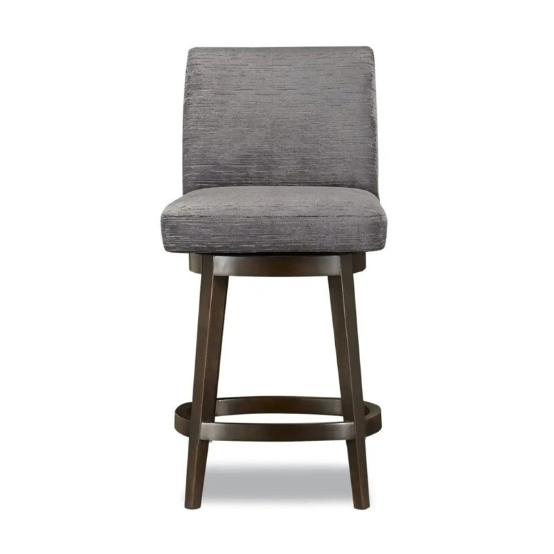 Upholstered Stool with Solid Wood Frame, 61680-76