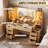 59" Large Makeup Vanity With Led Lights And 3 Light Modes, 8 Drawers and Power Outlet