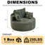 Fauteuil d'appoint en velours côtelé 50 po Roberta