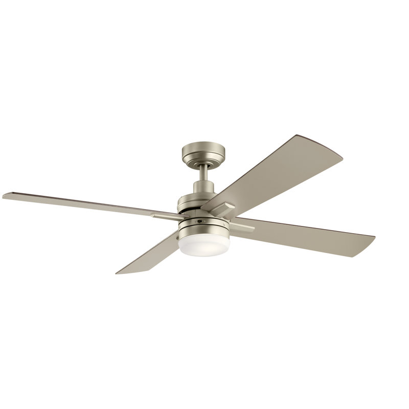 Lija 52'' Ceiling Fan with LED Lights, Nickel