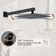 SlideLux 10 Inch 2-Function Rainfall Shower System with Slide Bar and Rough in-Valve