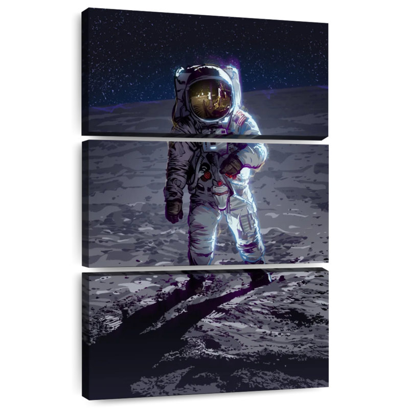 Oberle Apollo 11 Moonlanding, 38" H x 24" W