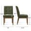 Chaise d'appoint de salle à manger rembourrée en tweed de 19,5 po (ensemble de 4)-1752072493