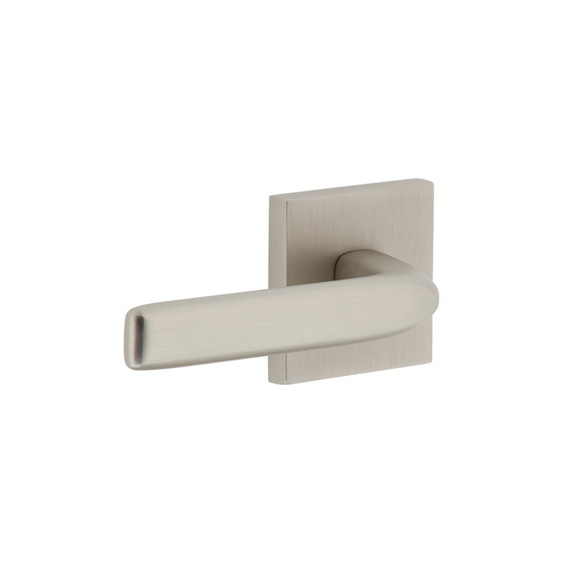 Viaggio Circolo Rosette Double Dummy, Modern Industrial Lever, Square, Satin Nickel