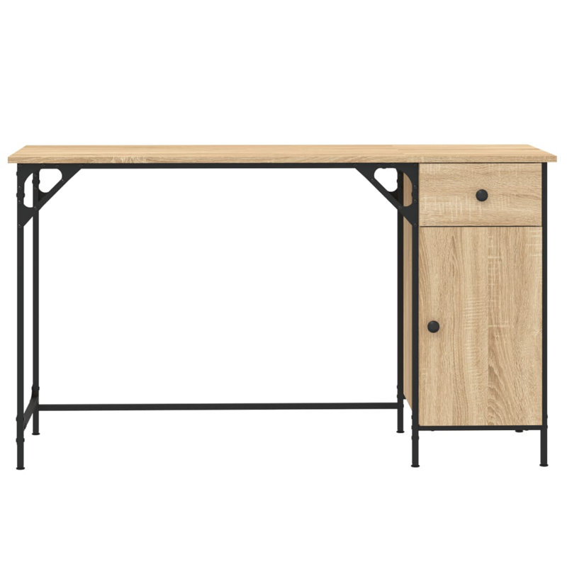Rectangle 131cm L Computer Table, Sonoma Oak