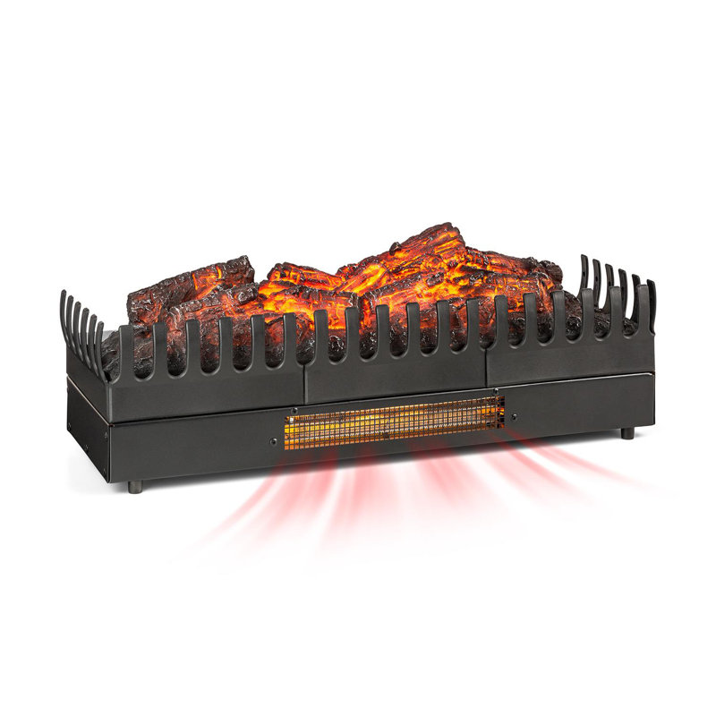 Kamini Klarstein 65cm W Black Electric Logs with 2 BTU