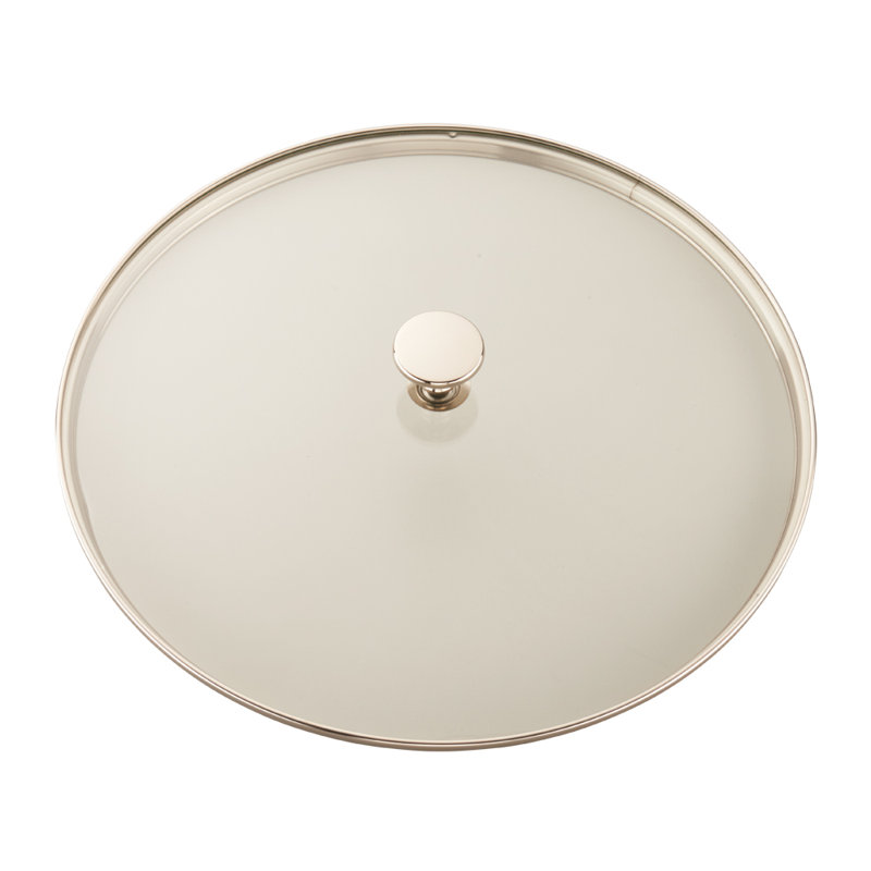 Staub 12 in. Cast iron Grill Pan, White