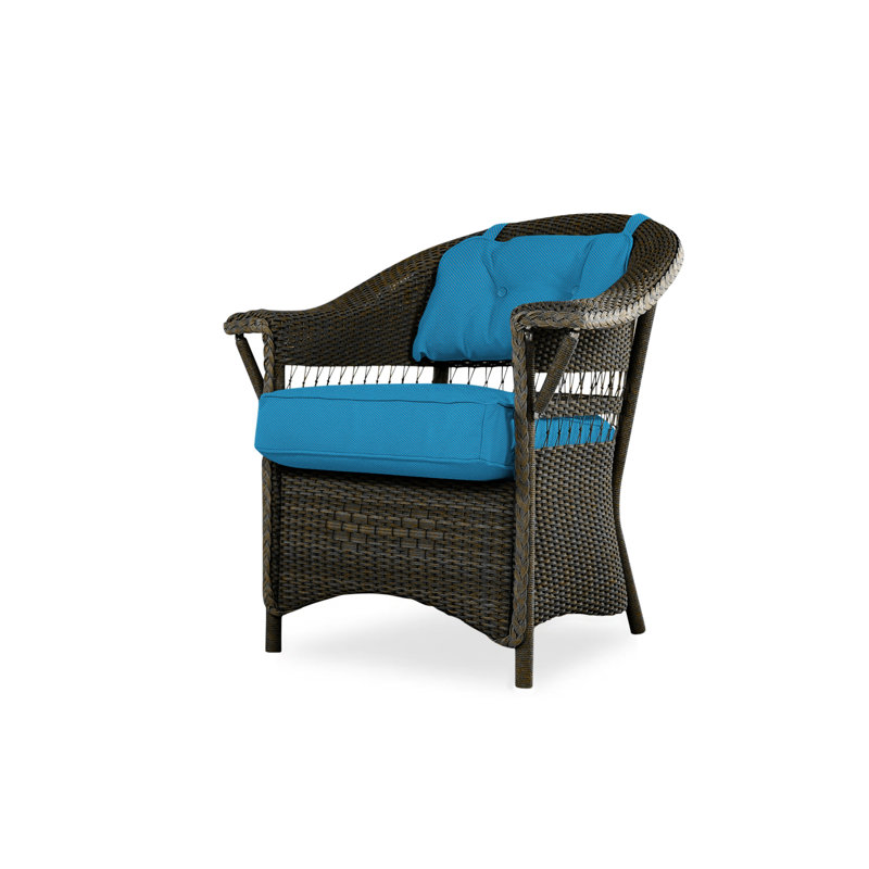 Nantucket Outdoor Dining Armchair, Decorline Navy, Mink
