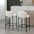 26" Counter Height Bar Stools With Curved Back, Modern Upholstered Armless Bar Stools With Black Metal Frame For Kitchen Dining Room Home Bar Pub-284126004