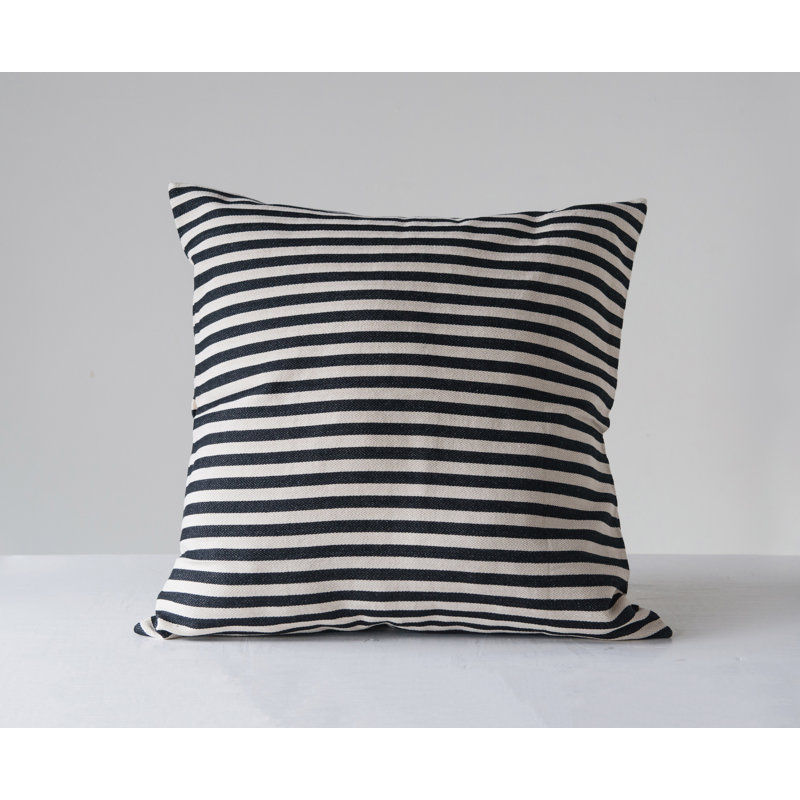 Woven Cotton Striped Pillow