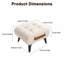 Repose-pieds moderne capitonné en cuir avec compartiment de rangement caché-777541093