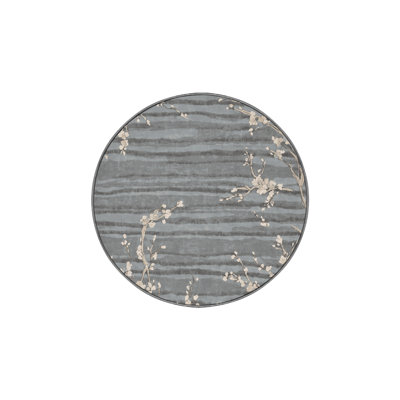 Machine Washable Gray Area Rug
