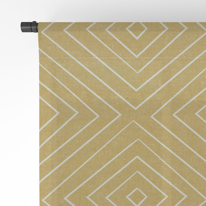 Sheer Curtain Pair, 50" W x 63" L, Gold