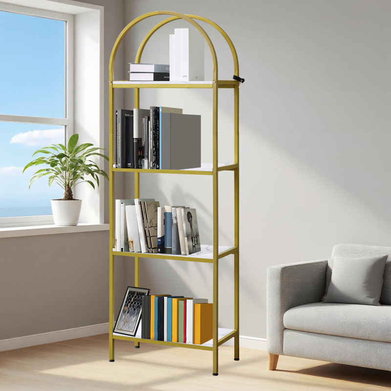 Bookcase, Gold/White