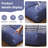 65'' W Bean Bag Chair, Lazy Floor Sofa Couch, Large Bean Bag Chair For Adults, Bean Bag Chairs For Teens With High-Resilience Foam, Non-Slip Base Floor Lounge Sofa, Living Room-2052858443