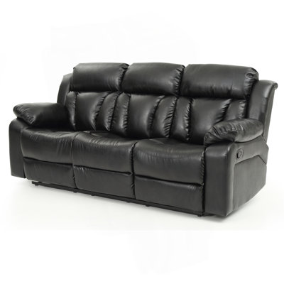Glory Furniture Daria  Reclining Sofa , BLACK