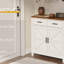 Buffet de cuisine avec armoire de rangement moderne avec bar et rangement à 2 tiroirs-627839507