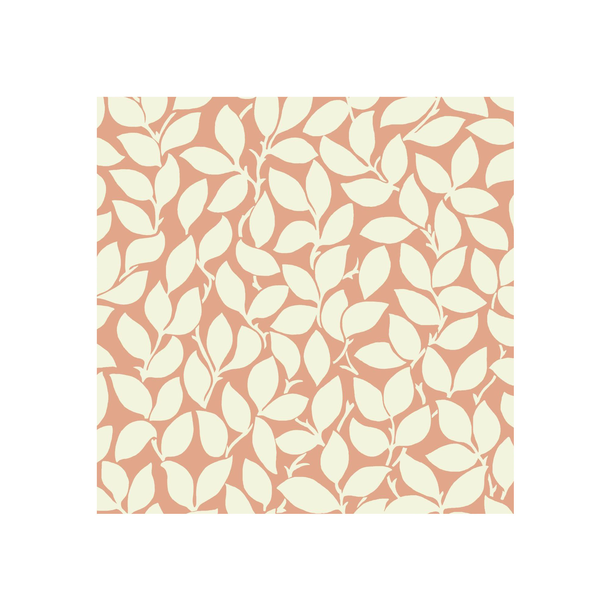 Masterworks Floral Wallpaper, Tangerine