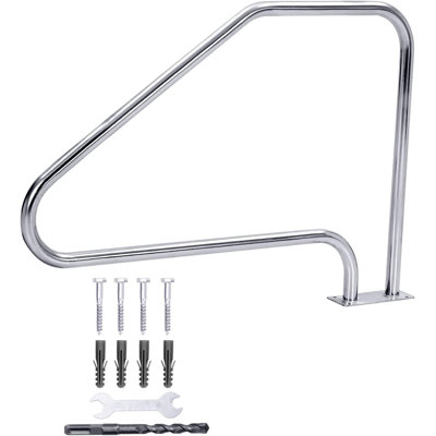 Swimming Pool Handrails 49.5X34inch Pool Railings For Inground Pools