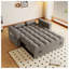 Canapé-lit convertible en velours de 65 pouces avec station de charge USB et accoudoirs de rangement - Canapé-lit moderne pliable 3-en-1 pour les petits espaces-369548153