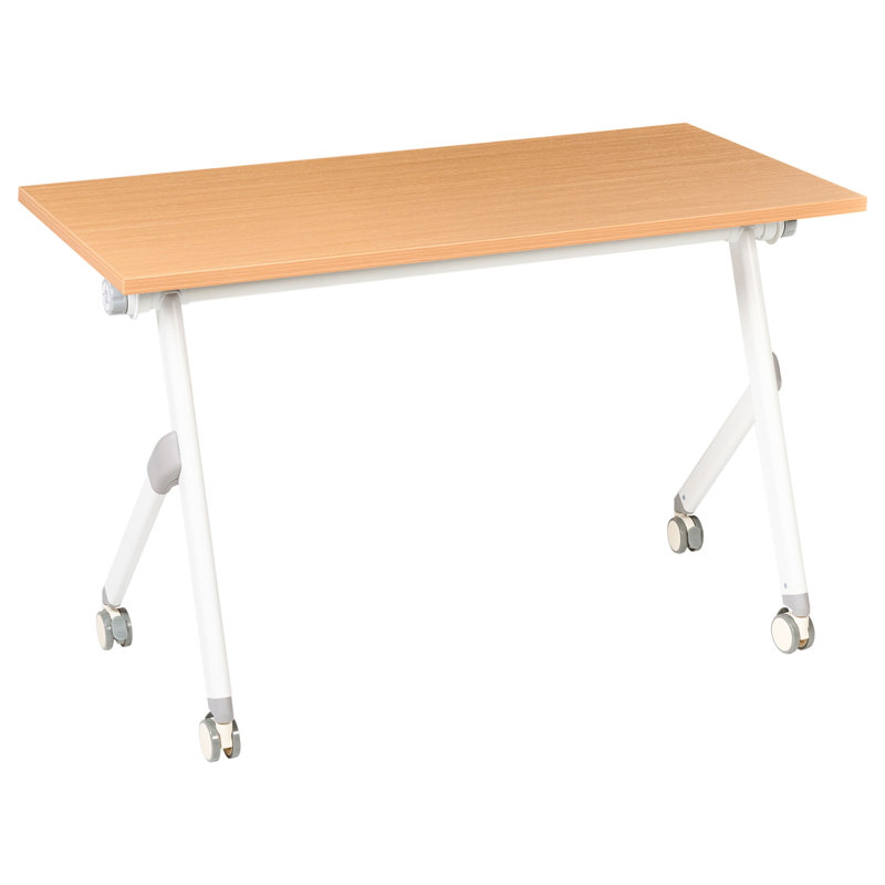 Aarre Standing Desk, Brown/White, 73cm H x 120cm W x 60cm D