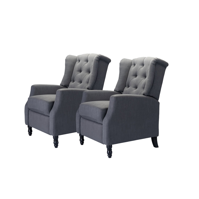 Fauteuil inclinable manuel Esteban, Mélange de lin gris