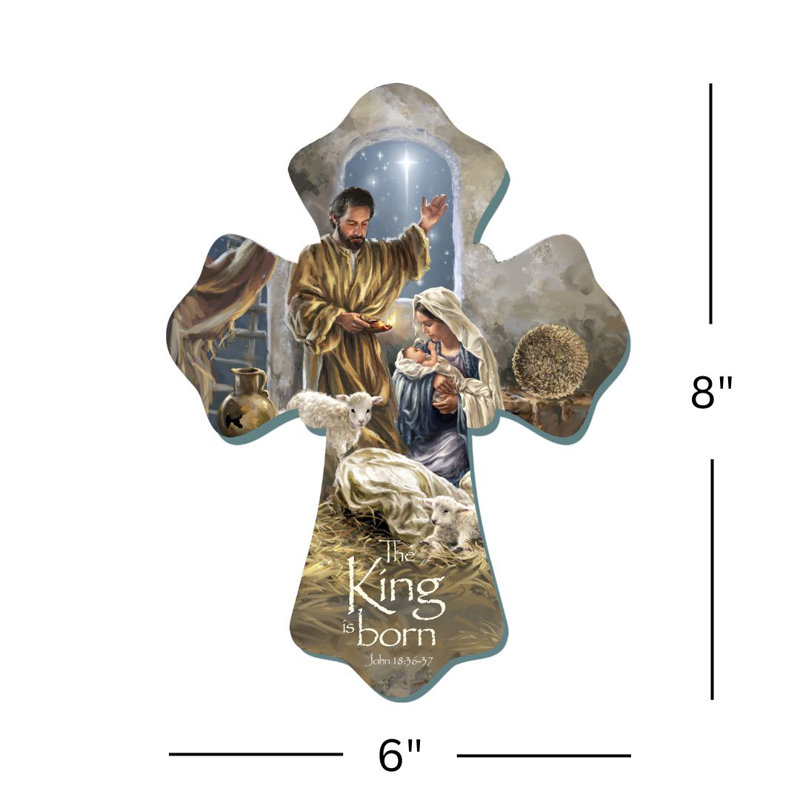 Le roi est né, croix en bois