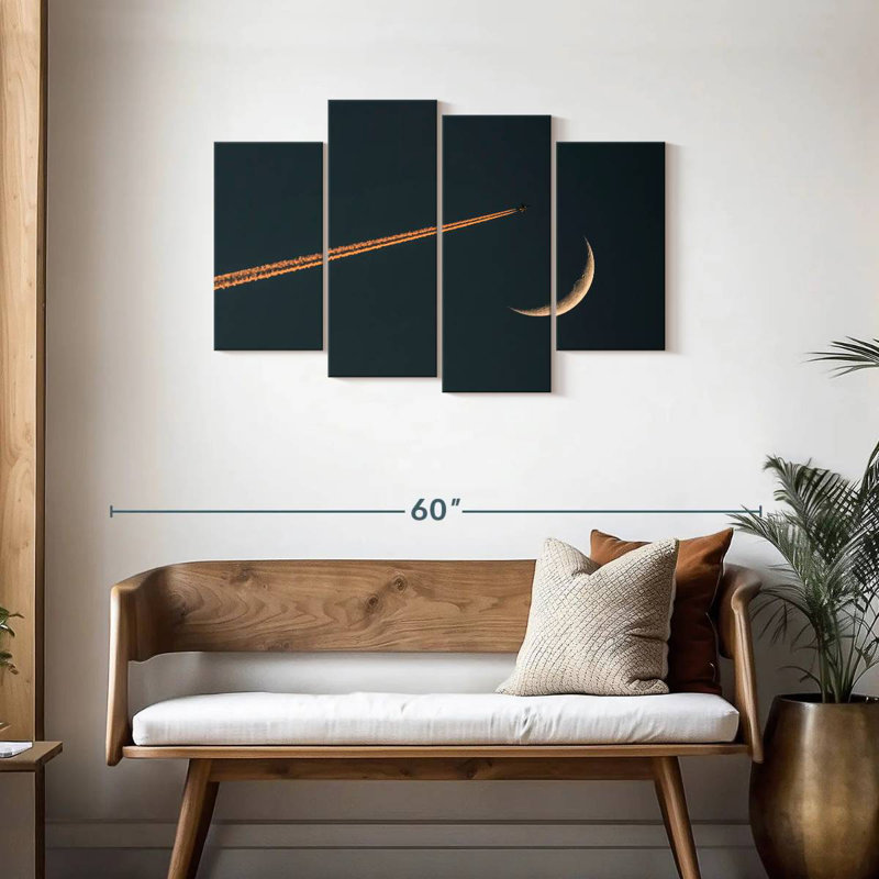 Oberle Nighttime Plane Flight, 27" H x 43" W