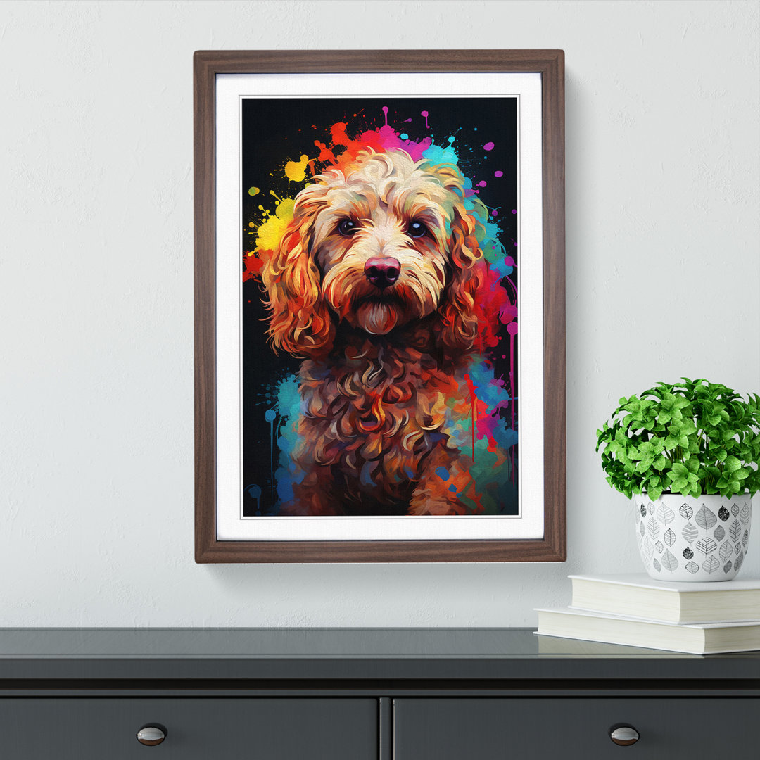 Cockapoo Digital Framed Print