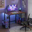 Bureau d'ordinateur avec 2 tiroirs en tissu et crochet pour casque-1129287057-1129287062