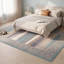 Tapis moderne à rayures effet pinceau, couleur bronze, turquoise, beige, gris, brun, blanc, lavable à la machine, antidérapant, à poils courts, pour l'intérieur et l'extérieur, adapté aux animaux domestiques, idéal pour le salon, la chambre, la salle à manger, l'entrée, le couloir ou le bureau.-1762537559