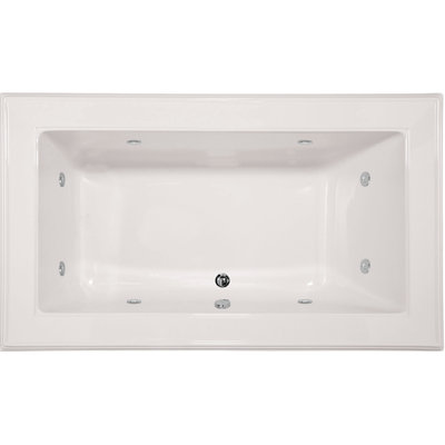 Angel 72'' x 42'' Drop-In Whirlpool Acrylic Bathtub