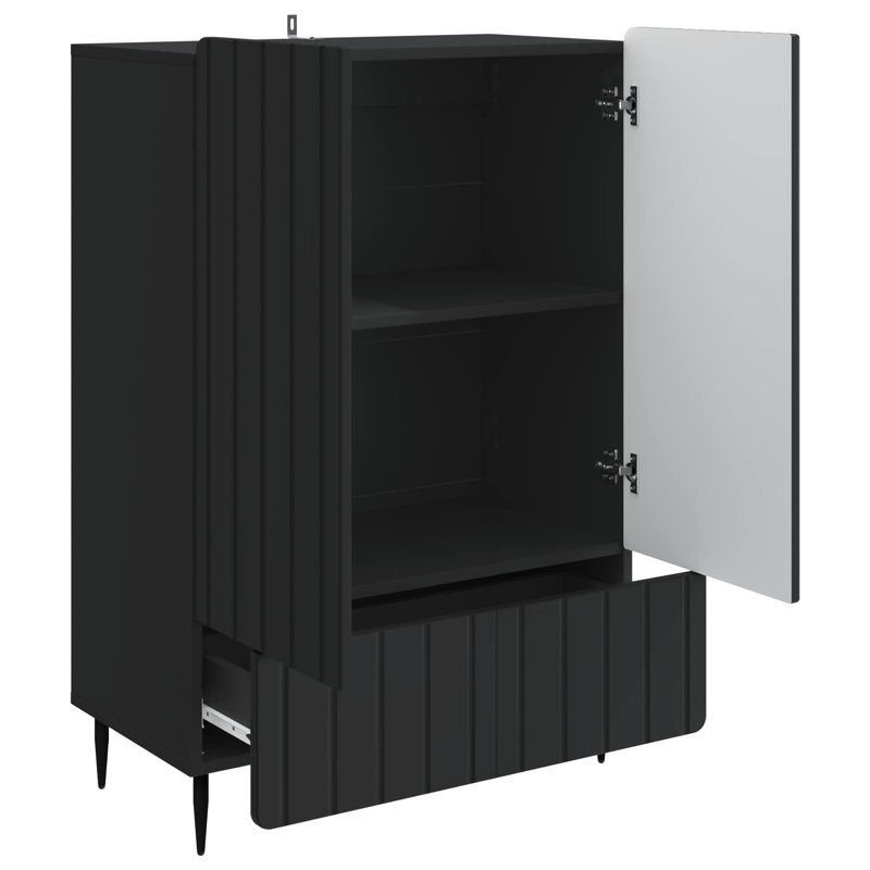 66cm Sideboard, Black