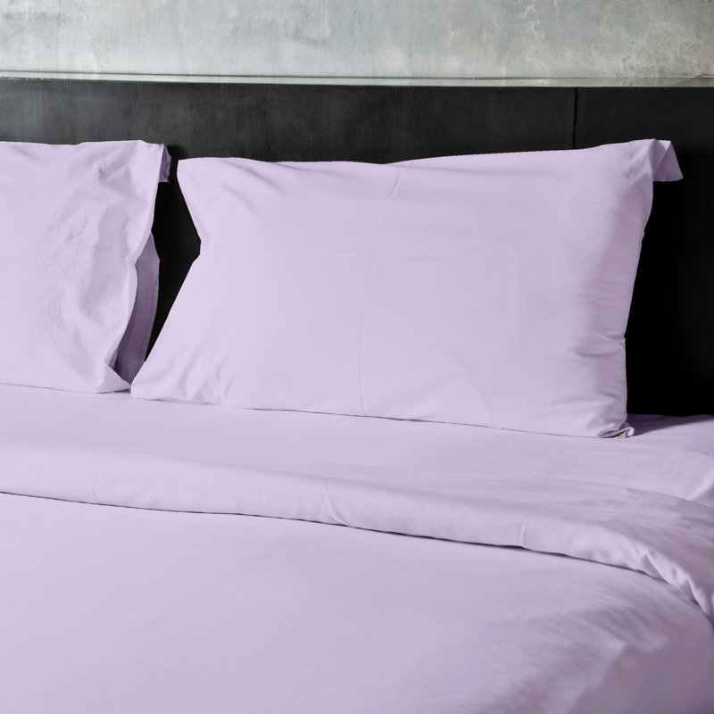 Ensemble de draps en micro-fibre, Ensemble de drap pour lit très grand avec drap-ho, Lilas