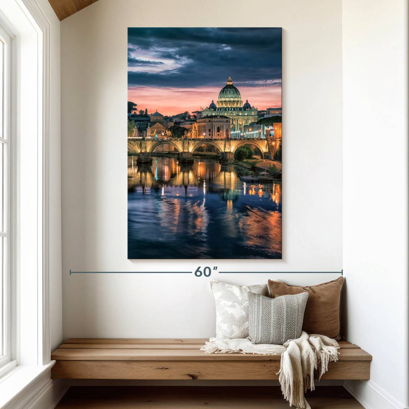 Aime St Peter's Basilica In Rome, 51" H x 34" W