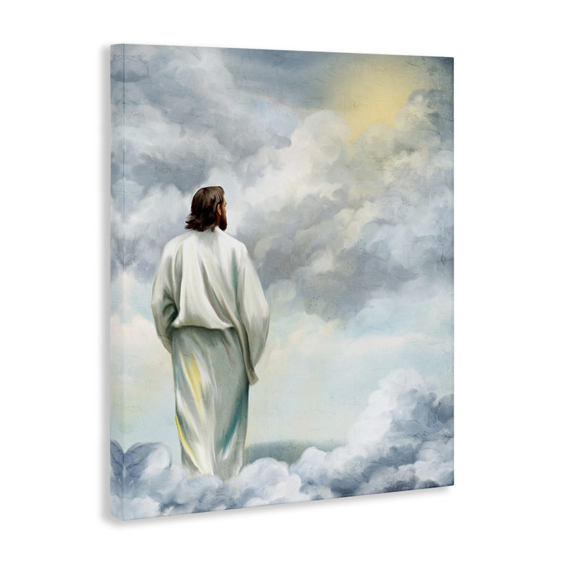 Art mural sur toile, "In the Clouds", par Kim Allen, H 20 po x l 16 po