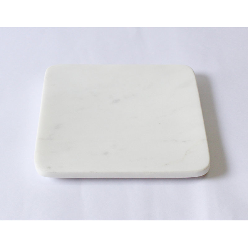 Assiette décorative en marbre Matheson, H 0,5 po x l 6 po x P 6 po
