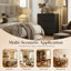 Commode 3 tiroirs, armoire de rangement compacte avec glissières en métal pour la chambre à coucher, le salon et les petits espaces-350994987