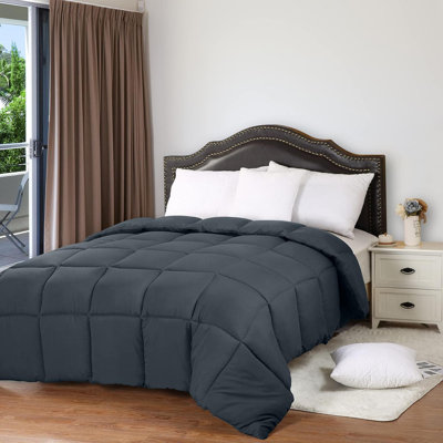 Comforters King Size, All Season Duvet Insert, Down Alternative Box Stitched Bed Comforter With Corner Tabs, Machine Washable