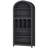 70.9"H Arched Bookshelf 5-Tier Arch Bookcase Storage Display Cabinet
