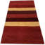 Noail Striped Area Rug in Red
