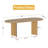 Modern 79" Double Pedestal Wood Dining Table Sets With 8 Upholstered Dining Chairs-1370933381-1370933387-1370933389