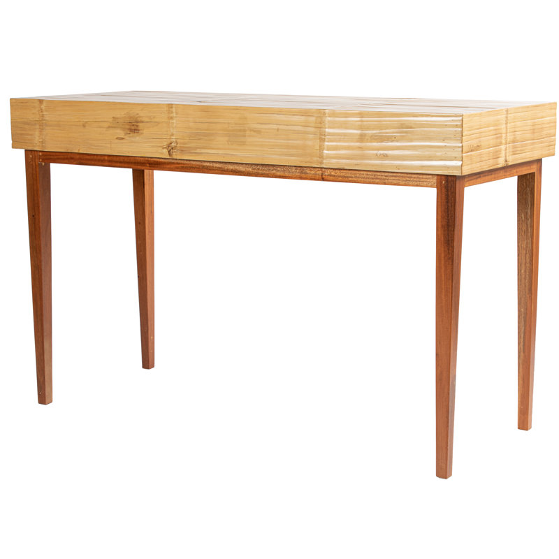 Andros Solid Wood Writing Desk, Natural