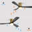 52 Inch Decorative LED Ceiling Fan With Dimmable LED Light 6 Speed Remote 3 Solid Wood Blades Reversible DC Motor For Living Room-612918406-612918400