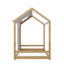 Lit plateforme simple de style maison avec toit et fenêtre-2033491025