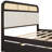 Queen Size Platform Bed With Trundle & 2 Drawers For Space Saving In And Utilization