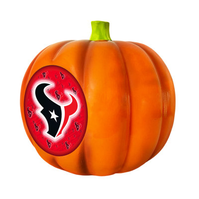 Décoration citrouille en résine NFL Houston Texans | 10 po