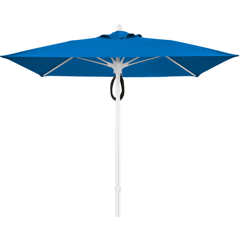 Parasol de marché carré 7,5 pi Prestige, Bleu pacifique, Blanc