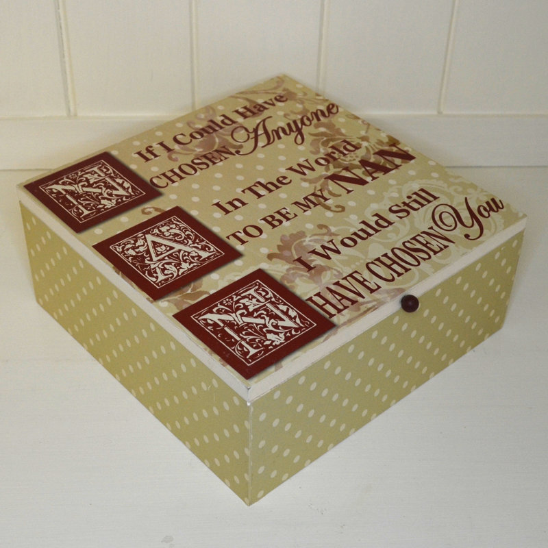 Tishie Handmade Wooden Memory Box